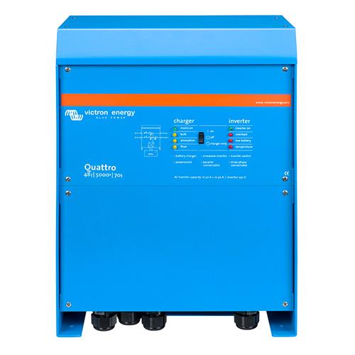 Victron Energy, QUA482501102, Quattro 48/5000/70-100/100 120V VE.Bus (UL)