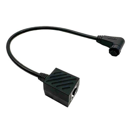 Expion360, EX-CA201, E360 CAN Bus to Victron Communication Adapter Cable: 300mm M12 Connector to RJ45 Jack