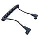 Expion360, EX-CA202, E360 CAN Bus Parallel Cable: 170mm Coiled Wire M12 Connector to M12 Connector