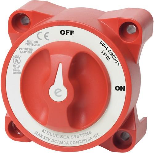Blue Sea Systems, 5510e, e-Series Dual Circuit Battery Switch