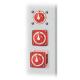 Blue Sea Systems, 6008, m-Series Selector 3 Position Battery Switch - Red