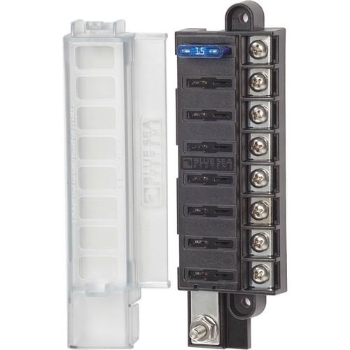 Blue Sea Systems, 5046, ST Blade Compact Fuse Blocks - 8 Circuits