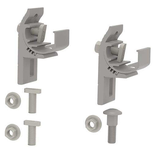 K2 Systems, 4000416, Simple Tilt Bracket Set, Mill