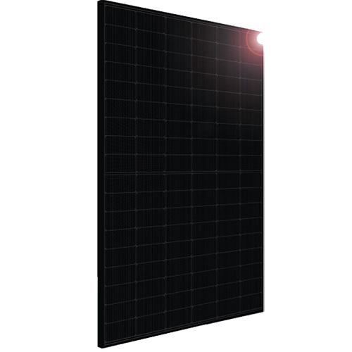 Silfab Solar, SIL-440-QD, 440W QD mono-PERC module; 108 half cells, black frame, black backsheet, 53.1 in, 0.22 in (12 AWG), MC4 from Staubli