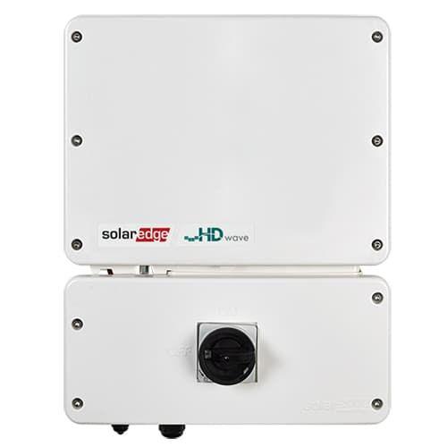 SolarEdge, SE-USE5700H-USMNBE78, Home Hub SE5700H-US HD-Wave, Single Phase, Grid Tied Inverter, Dual Rated 5.7kW/12.5kW Battery Access, 240Vac, 60 Hz, 2 Unfused Input, GFCI/AFCI Protection, RS485, with Wi-Fi Antenna, AC RSD, w/PCS, RGM, and Consumption Meter (Add CTs), UL1741-SB, 12 Yr Warr, USA Built