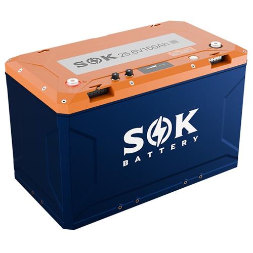 Sok Battery, SK24V150PH, 24V 150AH, PLASTIC BOX, with Blutooth, Heater PAD, Victron Communication