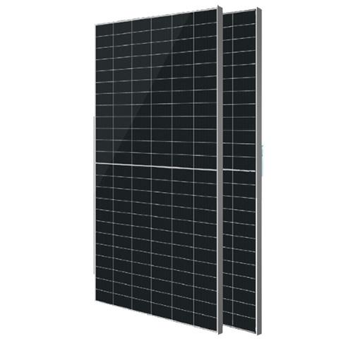 Hyundai  Energy Solutions, HiN-T595NI, HD Hyundai Solar Module, 595 W N-Type TOPCon, 144 half-cut cells, black frame, bifacial, 30mm, MC4 Compatible Connector