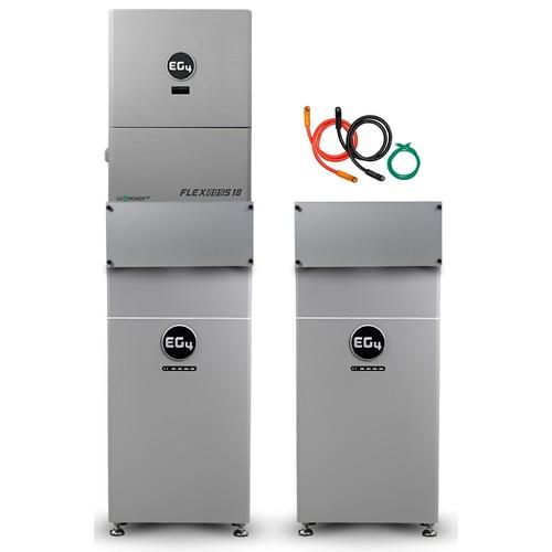 BigBattery, K0217, EG4-WallMount Indoor Battery ESS | 48V 314Ah | 16kWh | EG4 FlexBOSS18 Hybrid Inverter, 1x EG4 FlexBOSS18 + 2x 314Ah Indoor