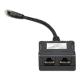Victron Energy, ASS030065511, RJ45-splitter 1xRJ45 male/15cm cable/2xRJ45 female