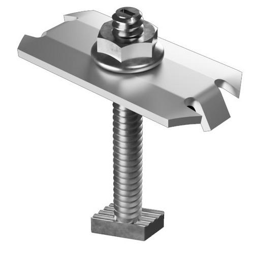 UniRac, 302027C-US, Unirac Sm Midclamps, Integrated Bonding, Clear Stainless Steel. Size Bc For Frames 30Mm To 36Mm