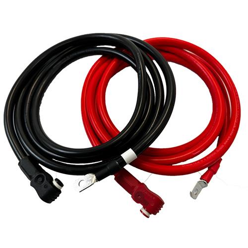 Discover Battery, 950-0074, AES Rackmount ESS (Ul) Battery Cable With Terminal Connector Set Single Pack- (1-Positive, 1-Negative - 3 Awg 2.0M Cable, M8 Ring Terminal)