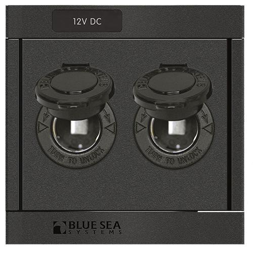 Blue Sea Systems, 1472, DC 12 Volt Socket Panel