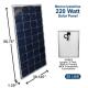 Aims Power, PV220MONO, 220 Watt Solar Panel Monocrystalline Black Frame