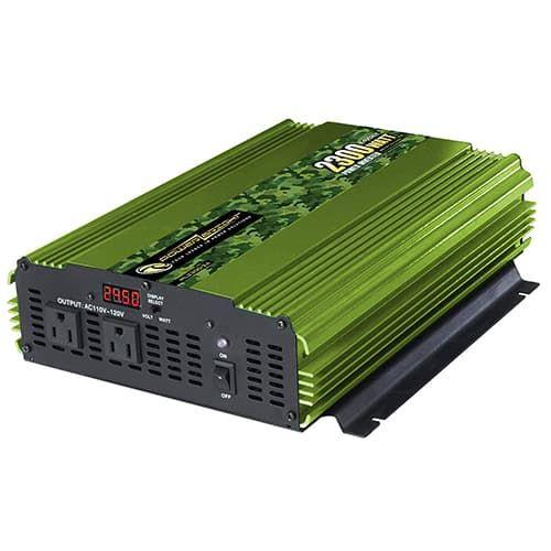 Power Bright, ML2300-24, 24V 2300W continuous / 4600 watt peak, modified wave inverter, dual AC outlet, low voltage, overload & temperature protection, LED display, 1 year warranty