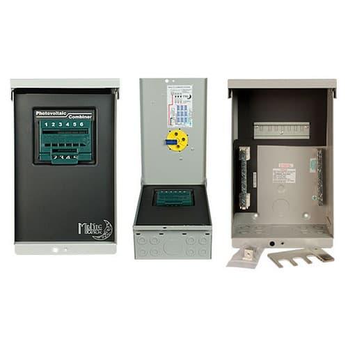 Midnite Solar, MNPV6-250 DISCO, String Combiner W/ Disconnect, 3-String 168A/300VDC Max, Nema3R, Not Birdhouse Compatible