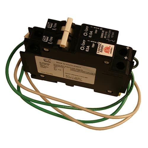 Midnite Solar, MNDC-GFP63, Dc Ground Fault Protector, 63A 150VDC, 1-Pole, Din Mount
