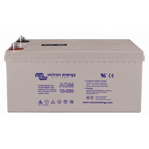 Victron Energy, BAT412201085, 12V/220Ah AGM Deep Cycle Batt. M8-insert