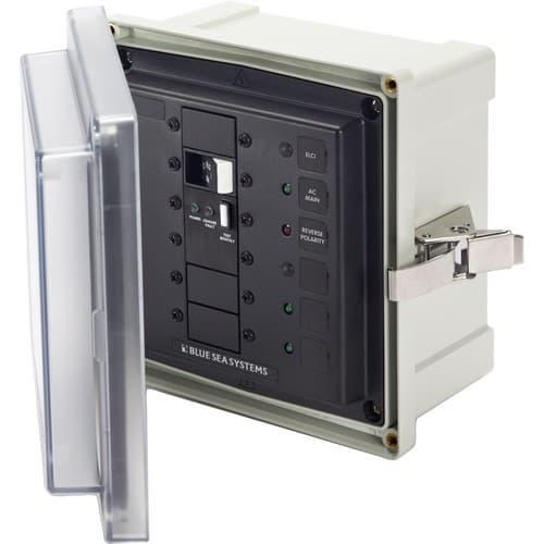 Blue Sea Systems, 3118, SMS Surface Mount System Panel Enclosure - 120V AC / 50A ELCI Main - 2 blank circuit positions