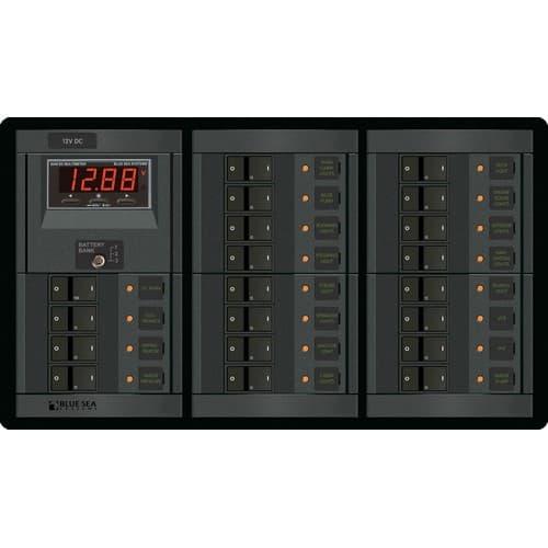 Blue Sea Systems, 1221, 12 Volt DC Main + 19 Positions
