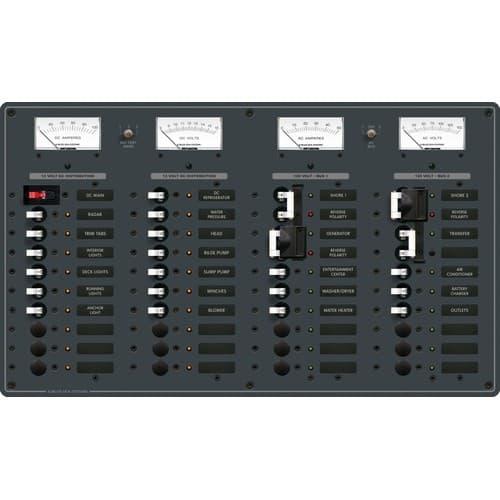 Blue Sea Systems, 8086, AC 3 Sources + 12 Positions/DC Main + 19 Position