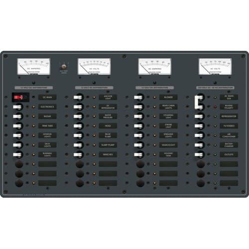 Blue Sea Systems, 8095, AC Main + 8 Positions/DC Main + 29 Positions