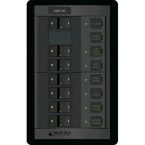 Blue Sea Systems, 1203, 230 Volt AC Main + 6 Positions