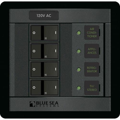 Blue Sea Systems, 1210, 120 Volt AC 4 Position