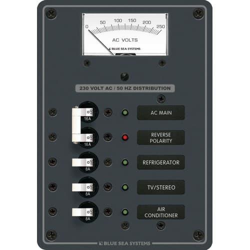 Blue Sea Systems, 8143, AC Main + 3 Positions [European]