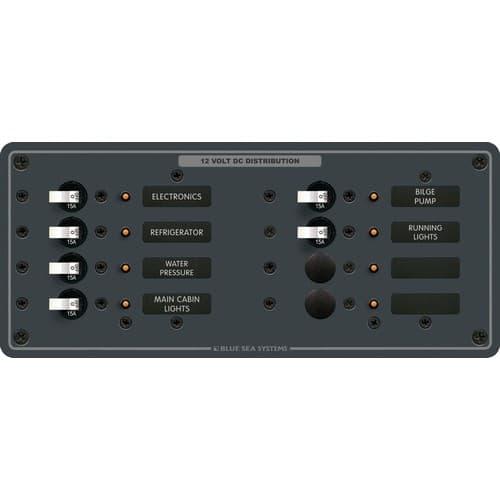 Blue Sea Systems, 8385, DC 8 Position Horizontal