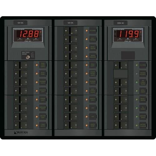 Blue Sea Systems, 1218, 12 Volt DC Main + 19 Positions/120 Volt AC Main + 6 Positions