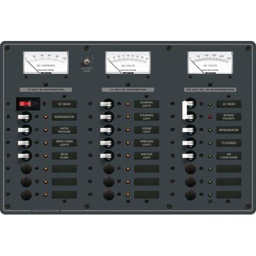 Blue Sea Systems, 8184, AC Main + 6 Positions/DC Main + 15 Positions [European]