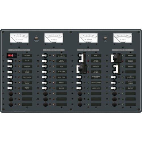 Blue Sea Systems, 8186, AC 2 Sources + 12 Positions/DC Main + 19 Positions [European]