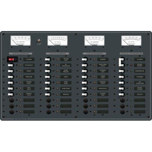 Blue Sea Systems, 8195, AC Main + 8 Positions/DC Main + 29 Positions [European]