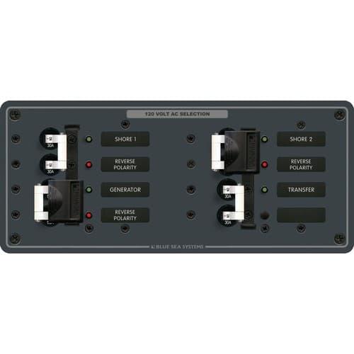 Blue Sea Systems, 8498, AC 3 Sources - Horizontal