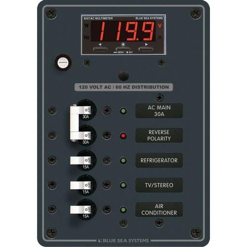 Blue Sea Systems, 8405, AC Main + 3 Positions