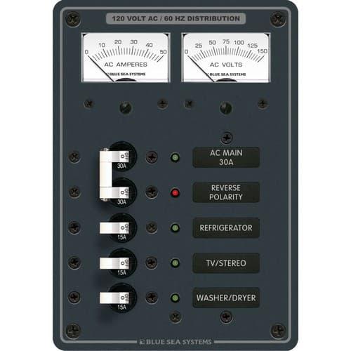 Blue Sea Systems, 8409, AC Main + 3 Positions