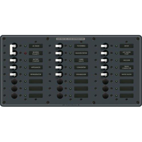 Blue Sea Systems, 8565, AC Main + 22 Positions [European]