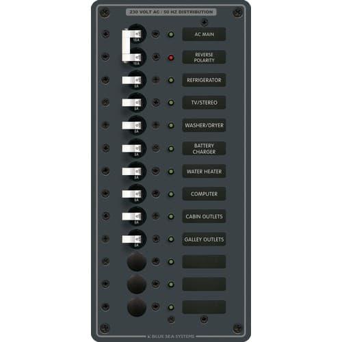 Blue Sea Systems, 8585, AC Main + 11 Positions [European]