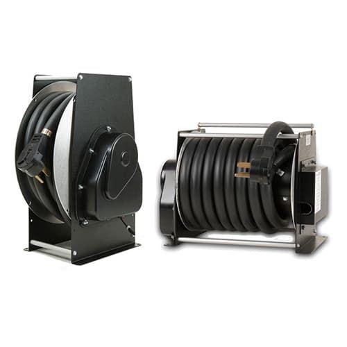 Southwire, RL54331LMK, Shoreline, 50 Amp Low Profile Cord Reel, with 33ft Power Cord and 4ft Install Pigtail, Includes RV2100 Rocker Switch