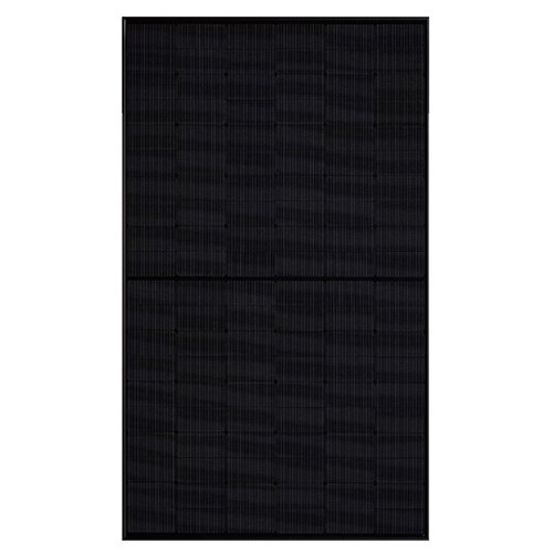 (image for) Meyer Burger, MB-380-HJT120-BB-T2, 380 W module with 120 HJT cells, black frame, black backsheet. Type 2 Module