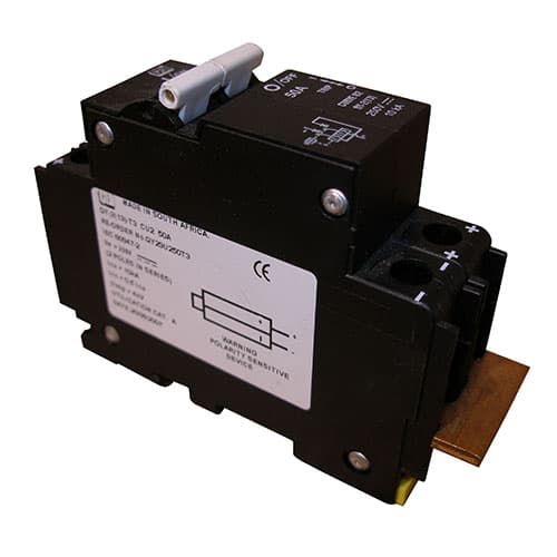 (image for) Midnite Solar, MNEPV15-300, Circuit Breaker, 15A 300VDC, 1-Pole, DIN Mount