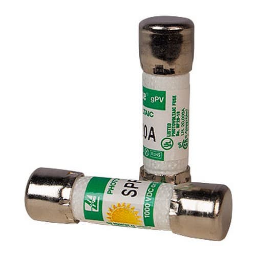 (image for) Midnite Solar, MN1000FUSE-06-10PK, Fuse, 6A, 1000 VDC, PV, 10 MM x 38 MM Midget. (Box of 10)