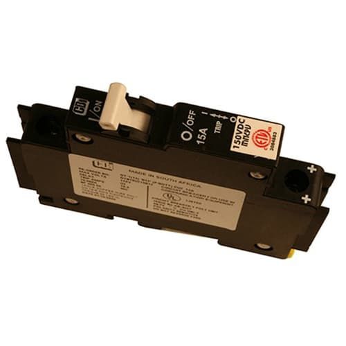 (image for) Midnite Solar, MNEPV12, Circuit Breaker, 12A 150VDC, 1-Pole, DIN Mount