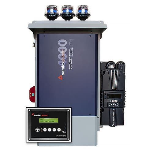 (image for) Midnite Solar, MNEVO4024-CL250, Pre-Wired Power Panel, Off Grid, 4.0 KW, 24 VDC, 120 VAC, Samlex EVO4024, CL250