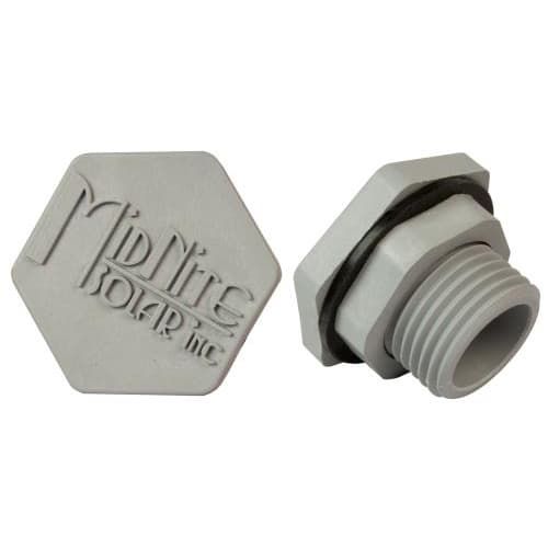 (image for) Midnite Solar, MNHOLE PLUG 1/2-25PK, For use anywhere you need a water tight hole plug to fill a 1/2 knock out. This is the same hole plug we use on our Nema 4X combiner boxes.