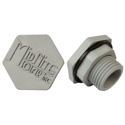 (image for) Midnite Solar, MNHOLE PLUG 1/2-25PK, For use anywhere you need a water tight hole plug to fill a 1/2 knock out. This is the same hole plug we use on our Nema 4X combiner boxes. (Bag of 25)