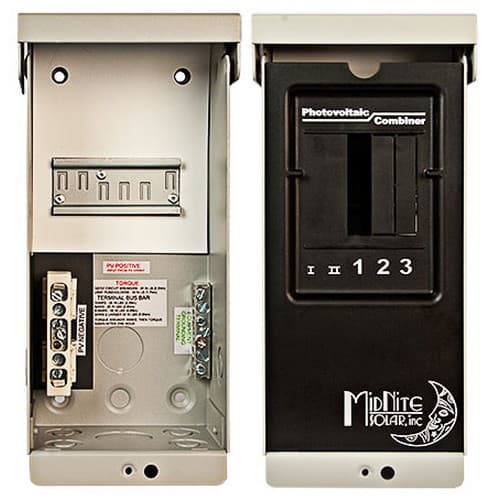 (image for) Midnite Solar, MNPV2-1000, String Combiner, 40 A, 1000 VDC, Nema 3R, 2-String, Fuses and Fuse Holders Not Included