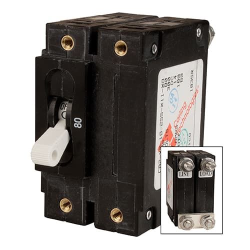 (image for) Midnite Solar, MNEDC60-300, Circuit Breaker, 60A 300VDC, 1-Pole, Panel Mount