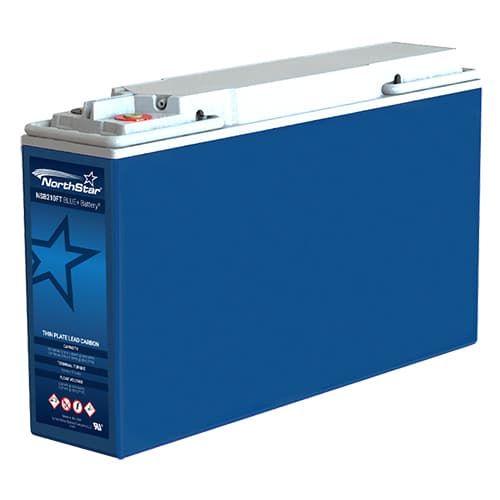 (image for) NorthStar, NSB210FT BLUE+, BLUE+ VRLA-AGM Pure Lead Carbon 200Ah, 12V Front Terminal, kWh Storage Per Battery: 2.40 kWh Nameplate / 1.20 kWh Effective