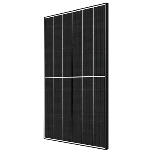 (image for) Panasonic, EVPV400H, EverVolt HJT 400w module with 132cells in gapless layout. Black frame, white backsheet, MC4 connectors